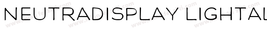 NeutraDisplay LightAlt字体转换